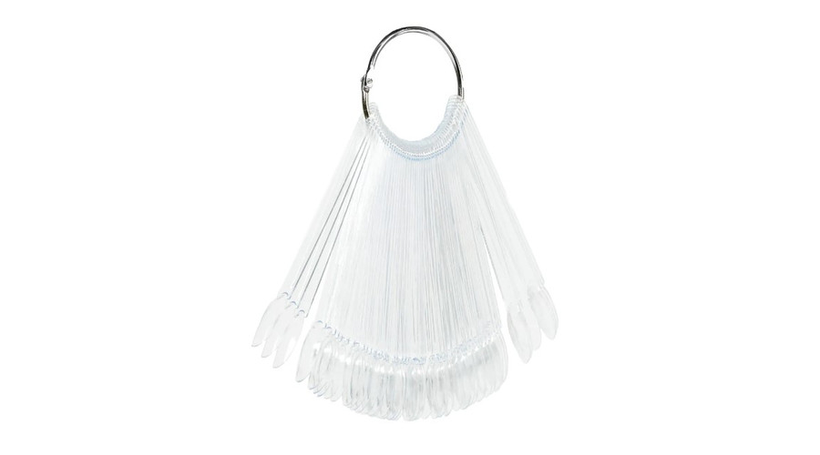 Image of "Margaréta" legyező festőtip kerek 50db karikára fűzve CLEAR