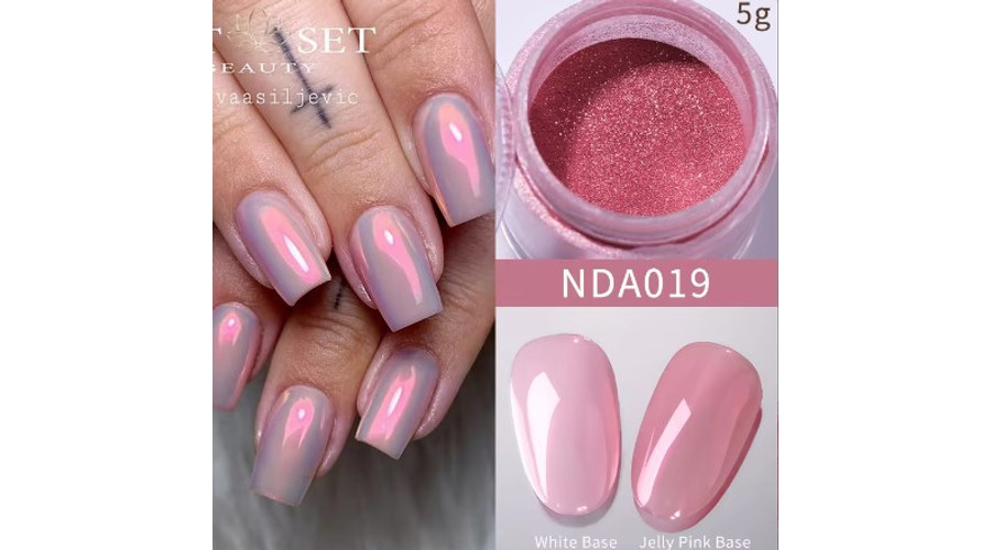 Image of Aurora chrome mirror por - pink NDA019