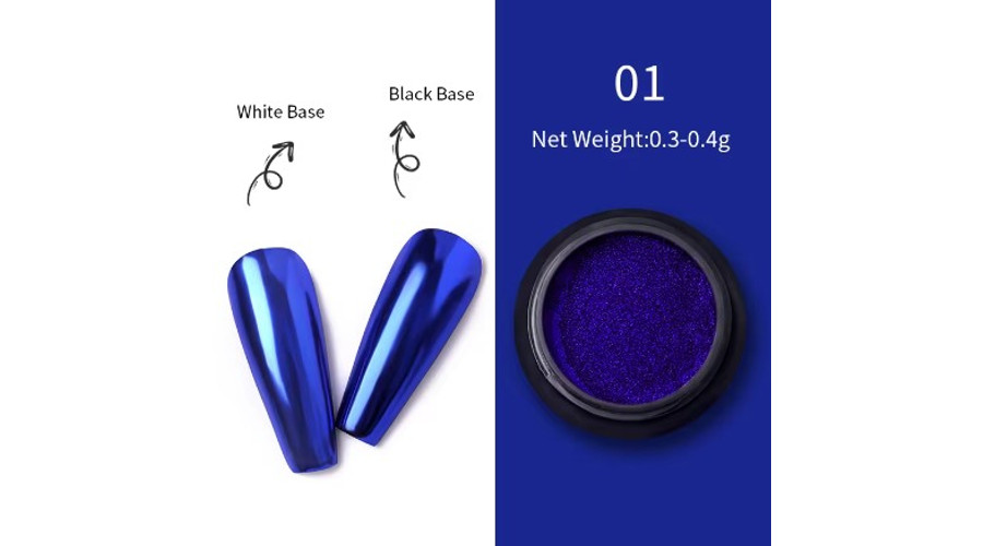 Image of Aurora chrome mirror por - Metal #01