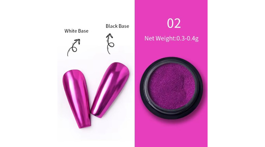 Image of Aurora chrome mirror por - Metal #02