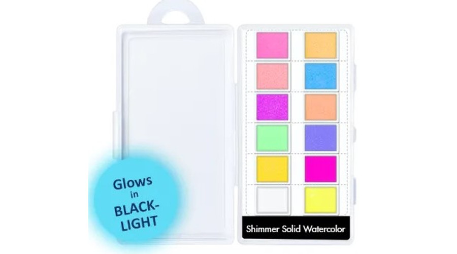 Image of Akvarell festék 12db aquarell #06 Fluoreszkáló