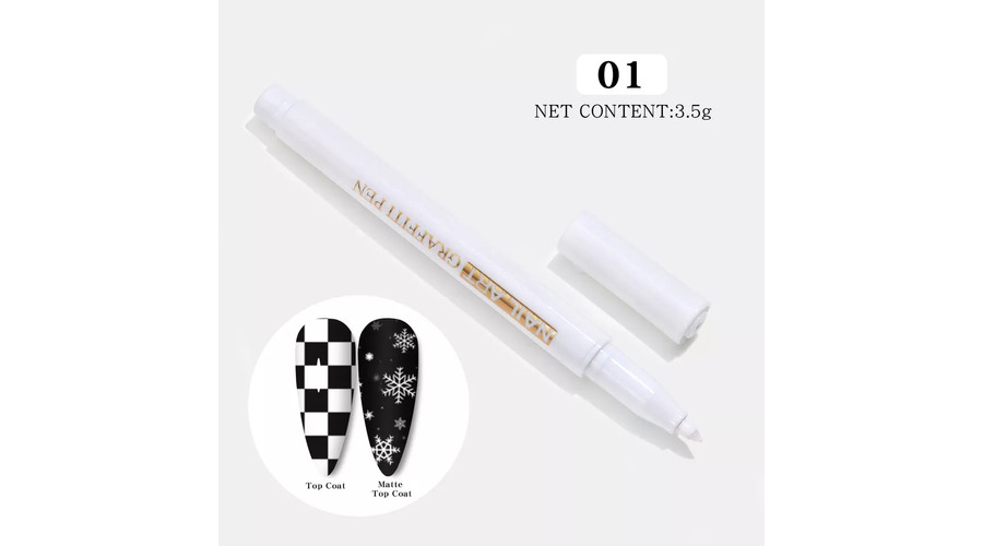Image of Akril toll nail art pen - #2 fehér