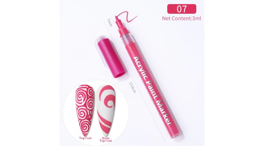 Image of Akril toll nail art pen - #13 magenta