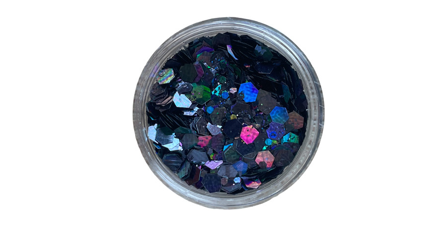 Image of Confetti mix #24 fekete black