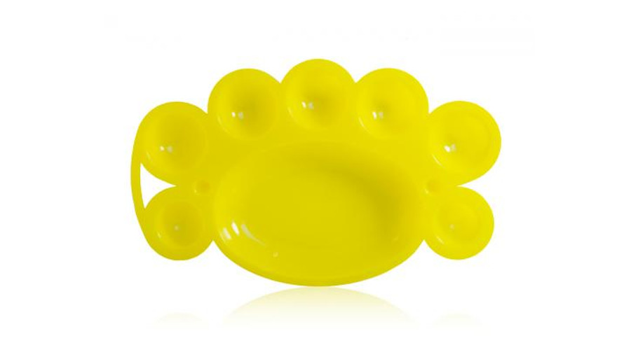 Image of Akril keverő tál festék paletta sárga