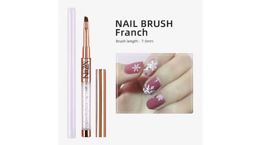 Image of NiiZA műkörmös ecset #08 francia ferde végű