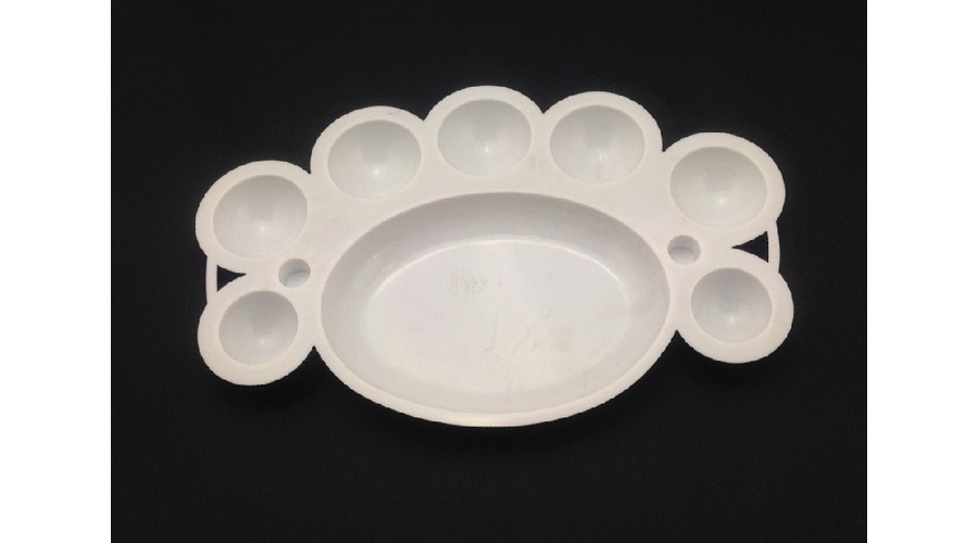 Image of Akril keverő tál festék paletta fehér