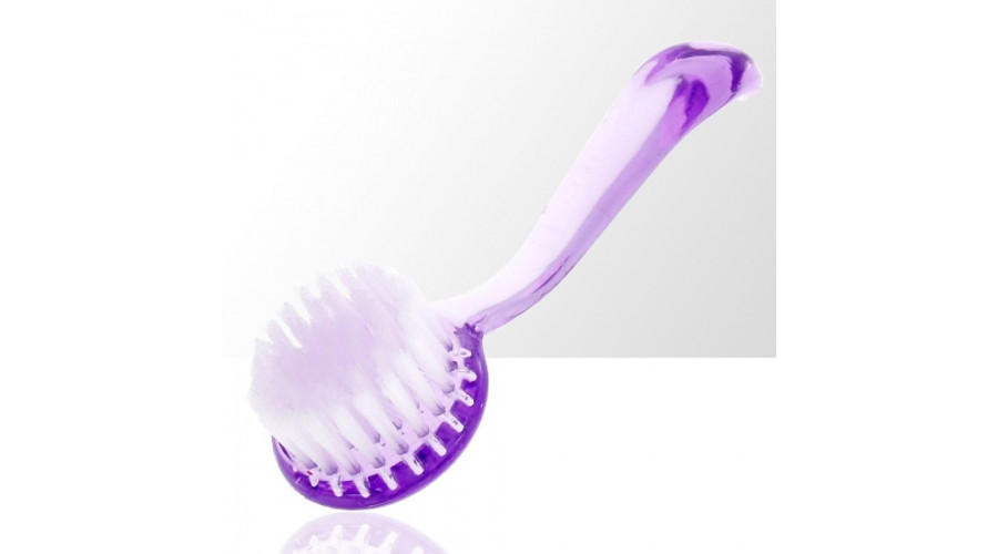 Image of Manikűr portalanító kefe nyeles lila