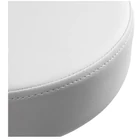 Kép 4/4 - Kozmetikai pedikűrös fodrász szék fehér kerek állítható magasság AM-310v