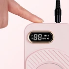 Kép 2/2 - Műköröm csiszológép - 50W rózsaszín tölthető akkus
