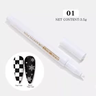 Kép 1/5 - Akril toll nail art pen - #2 fehér