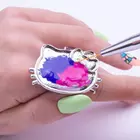 Kép 2/2 - Festő paletta (mini gyűrű) díszítéshez Hello Kitty