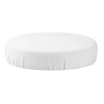 Fehér bársony székhuzat 35-40 cm