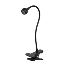 Műkörmös LED lámpa asztalra csiptethető fekete