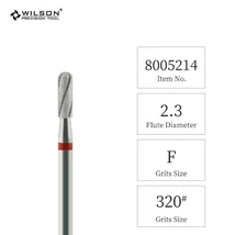  Csiszolófej Gyémánt  Barrel  2,3 mm  piros  8005214 M