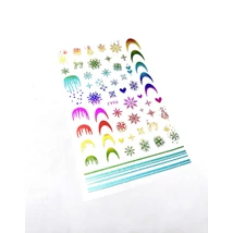 Körömmatrica - F996-C  Karácsony color