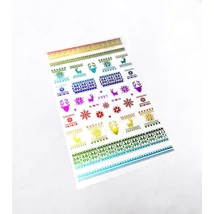 Körömmatrica - F997-C Karácsony color