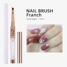 NiiZA műkörmös ecset #08 francia ferde végű