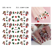 Körömmatrica - WG1198 Looney Tunes karácsony