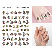 Körömmatrica - WG1199 Looney Tunes karácsony