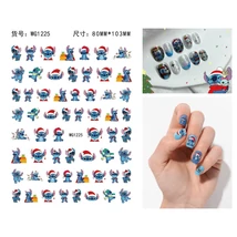 Körömmatrica - WG1225 Stitch karácsony