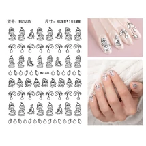 Körömmatrica - WG1236 Grincs Karácsony