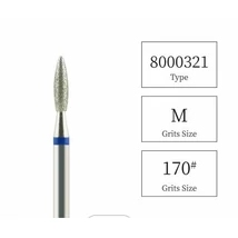 Karbid gyémánt csiszolófej 8000321-M Flame 2,1mm