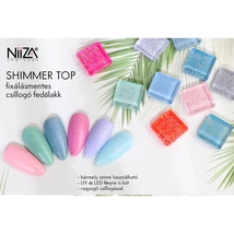 NiiZA Shimmer top fedőlakk #1 - 4ml