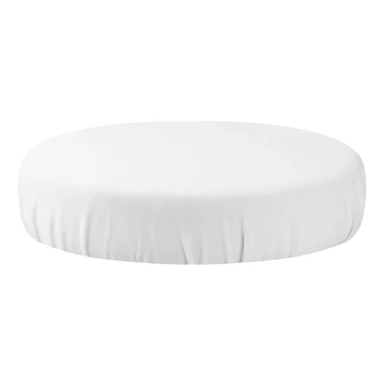 Fehér bársony székhuzat 35-40 cm