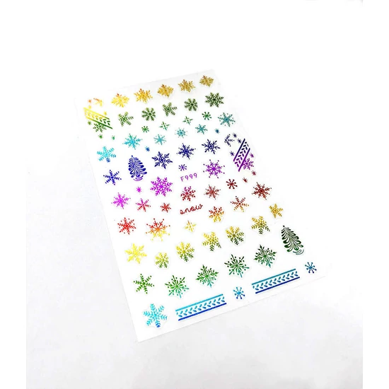 Körömmatrica - F999-C Karácsony color