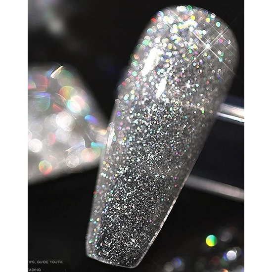 Reflective discopor  3ml hologramos ezüst