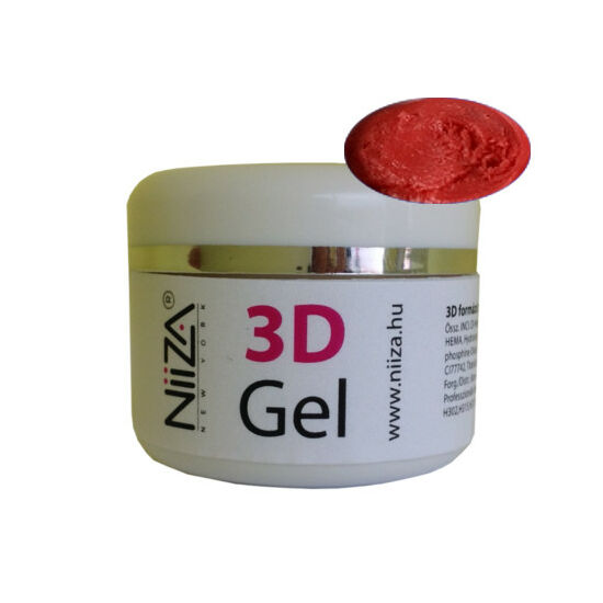 ZZ!NiiZA 3D Plastiline formázó zselé Piros - 5g