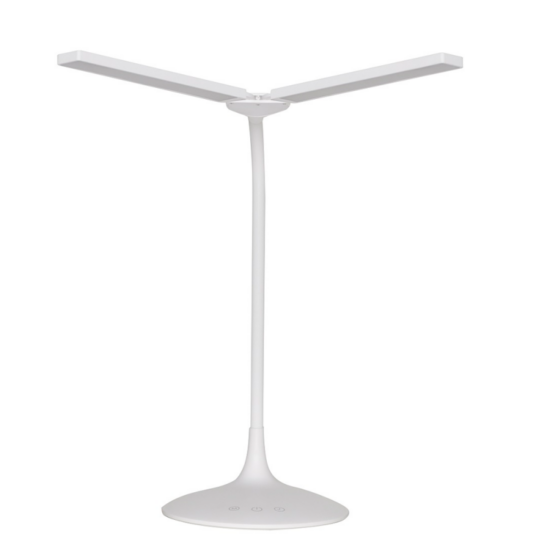 Asztali műkörmös lámpa  5W LED fehér - kétágú