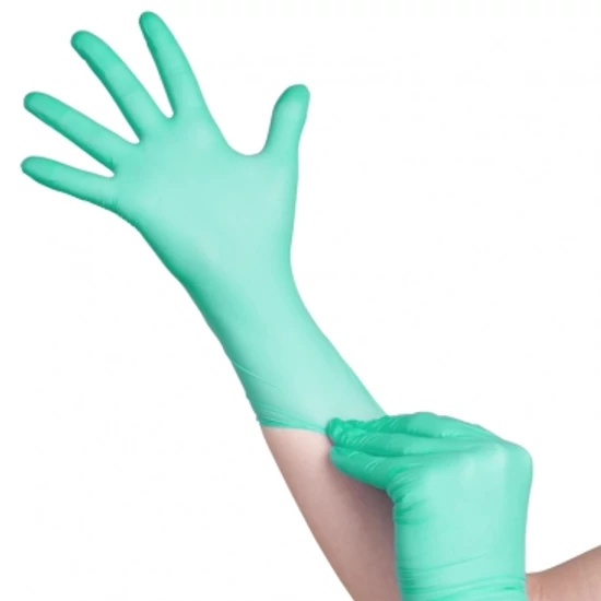 Védőkesztyű 10db M (menta)