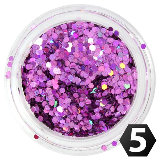 Hexagon glitter mini 1mm 05.