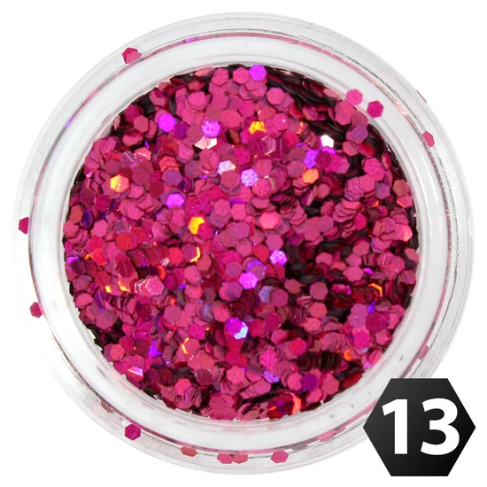 Hexagon glitter mini 1mm 13.