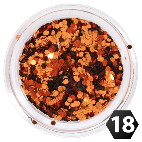 Hexagon glitter mini 1mm 18.