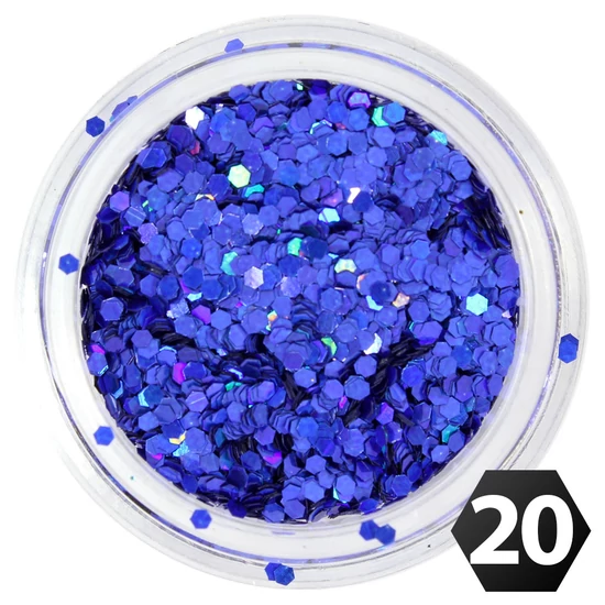 Hexagon glitter mini 1mm 20.