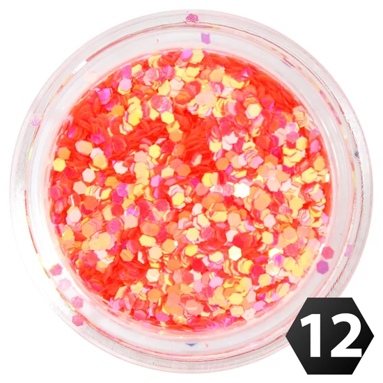 Hexagon glitter mini 1mm 12.