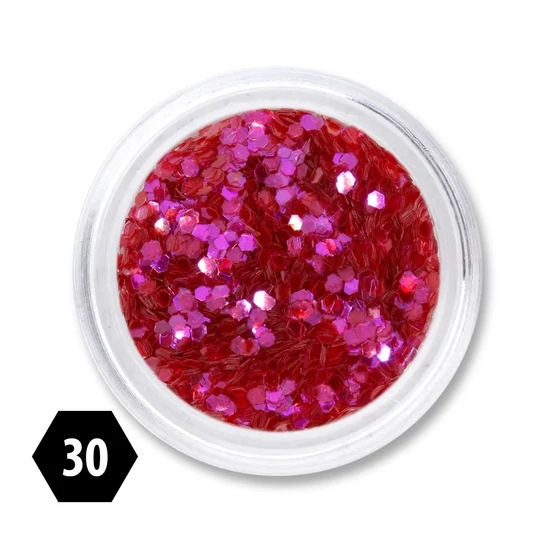 Hexagon glitter mini 1mm 30.