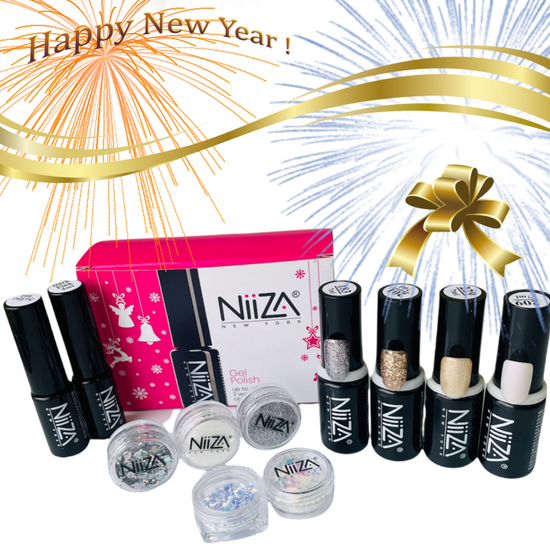 Happy New Year gél lakk és díszítő szett